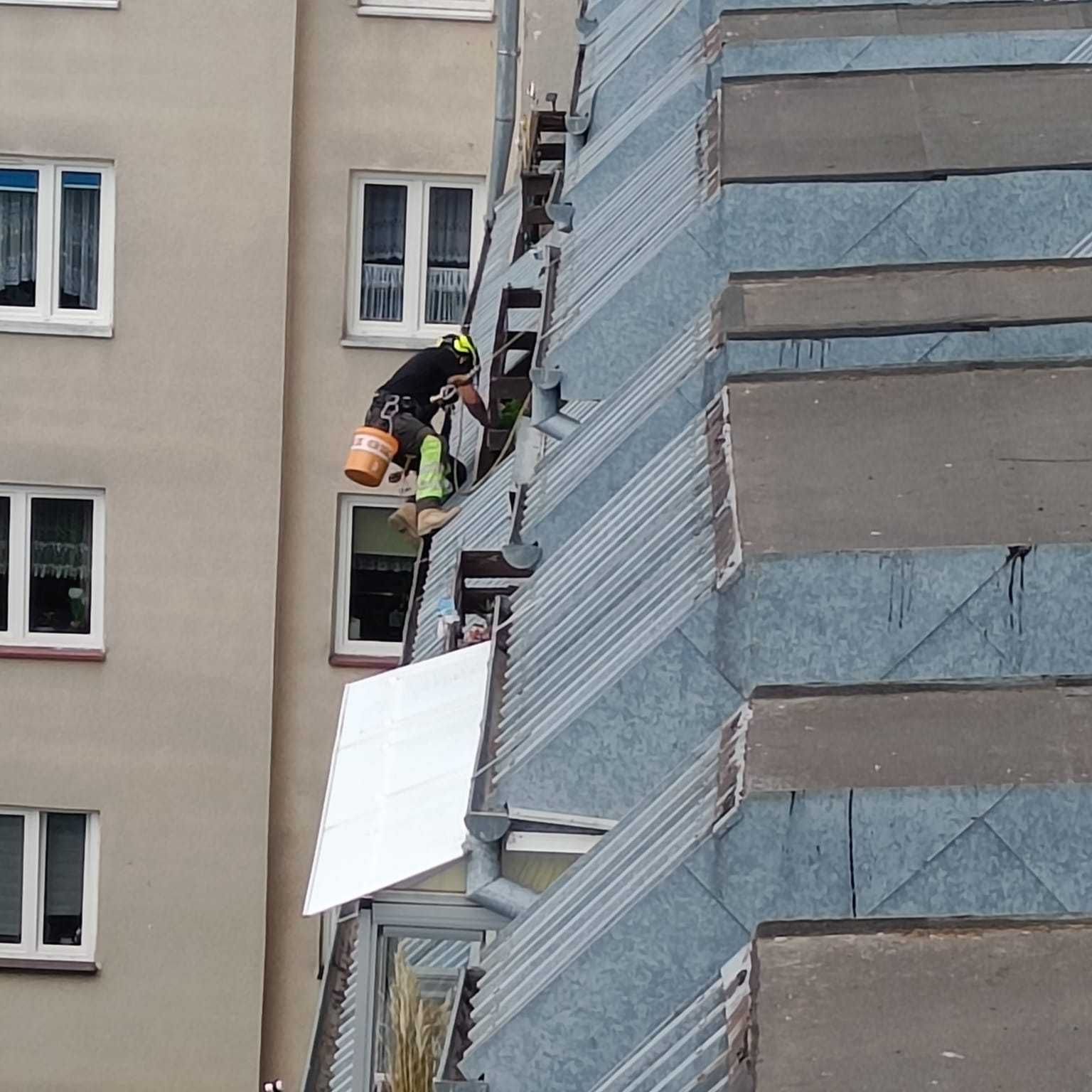Wycinka drzew trudnych metodą alpinistyczną prace wysokościowe