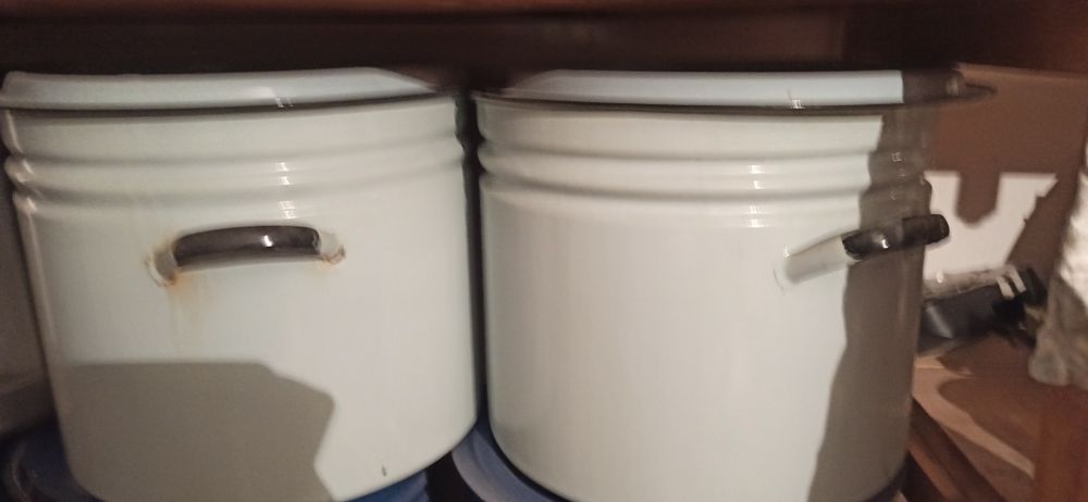 Емальований бак (виварка) 40-50 л з кришкою. Виробництво СРСР. Ідеальн