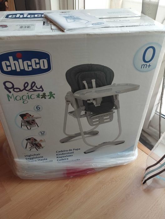 Cadeira de refeição e espreguiçadeira Chicco Polly Magic