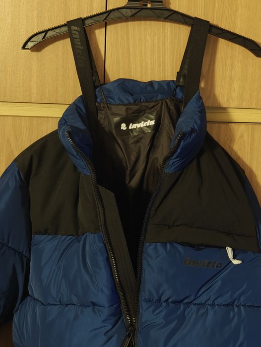 Nowa kurtka zimowa z kapturem Invicta Puffer M L 50 męska jak tnf vans