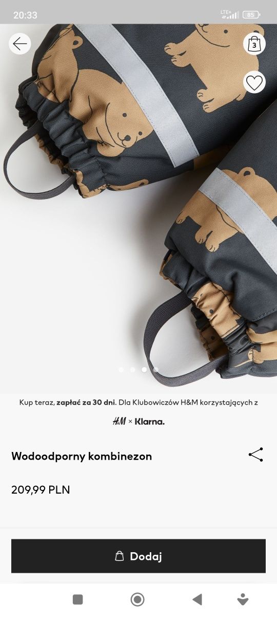 Kombinezon h&m 80