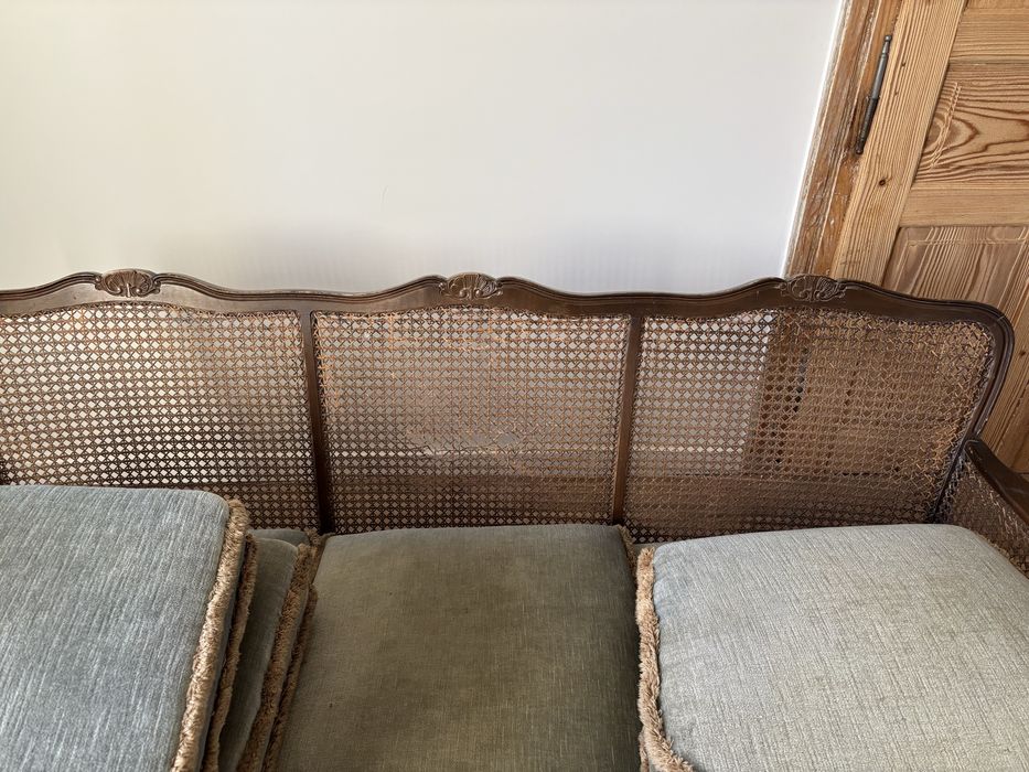 Sofa i fotel luwik używane, vintage