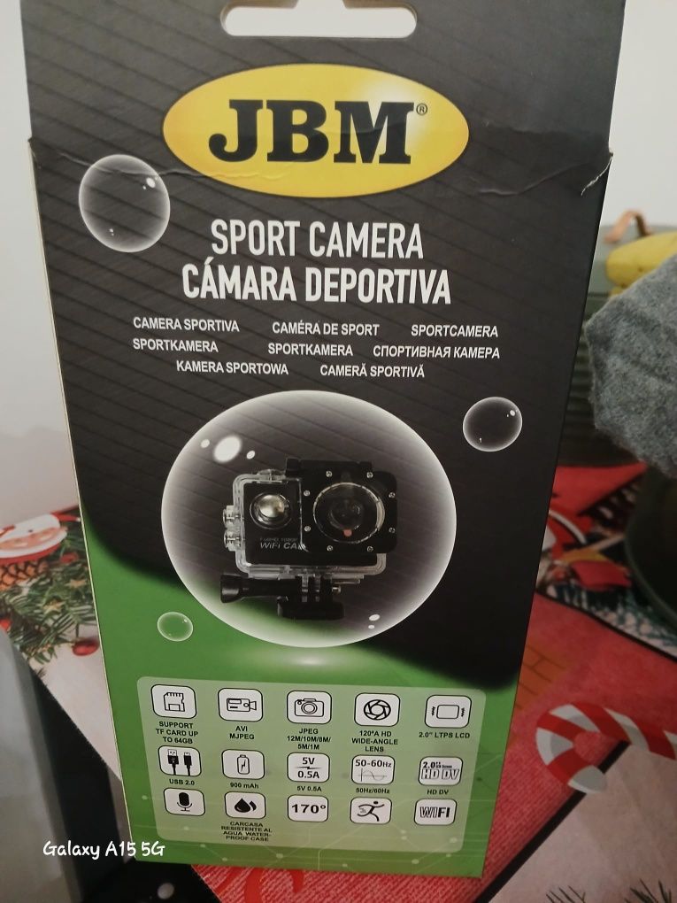 Câmara desportiva tipo GoPro