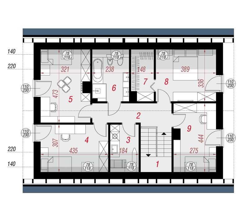 Dom 162 m2 + działka 1000 m2 - Regiel - OSADA REGIEL.