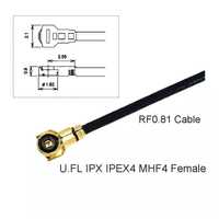 2X Anteny ipex 4 do odbiorników 2.4 GHz