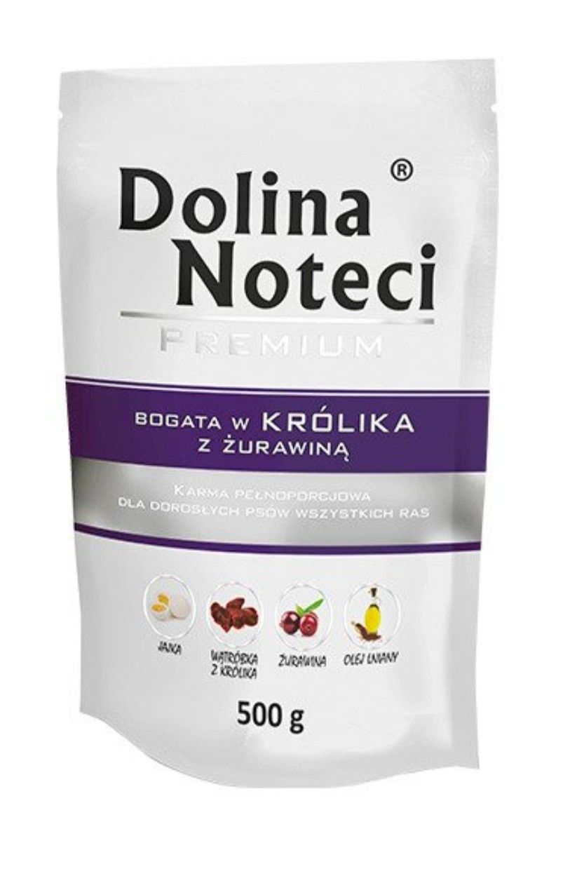 Dolina Noteci Premium bogata w królika z żurawiną 500g