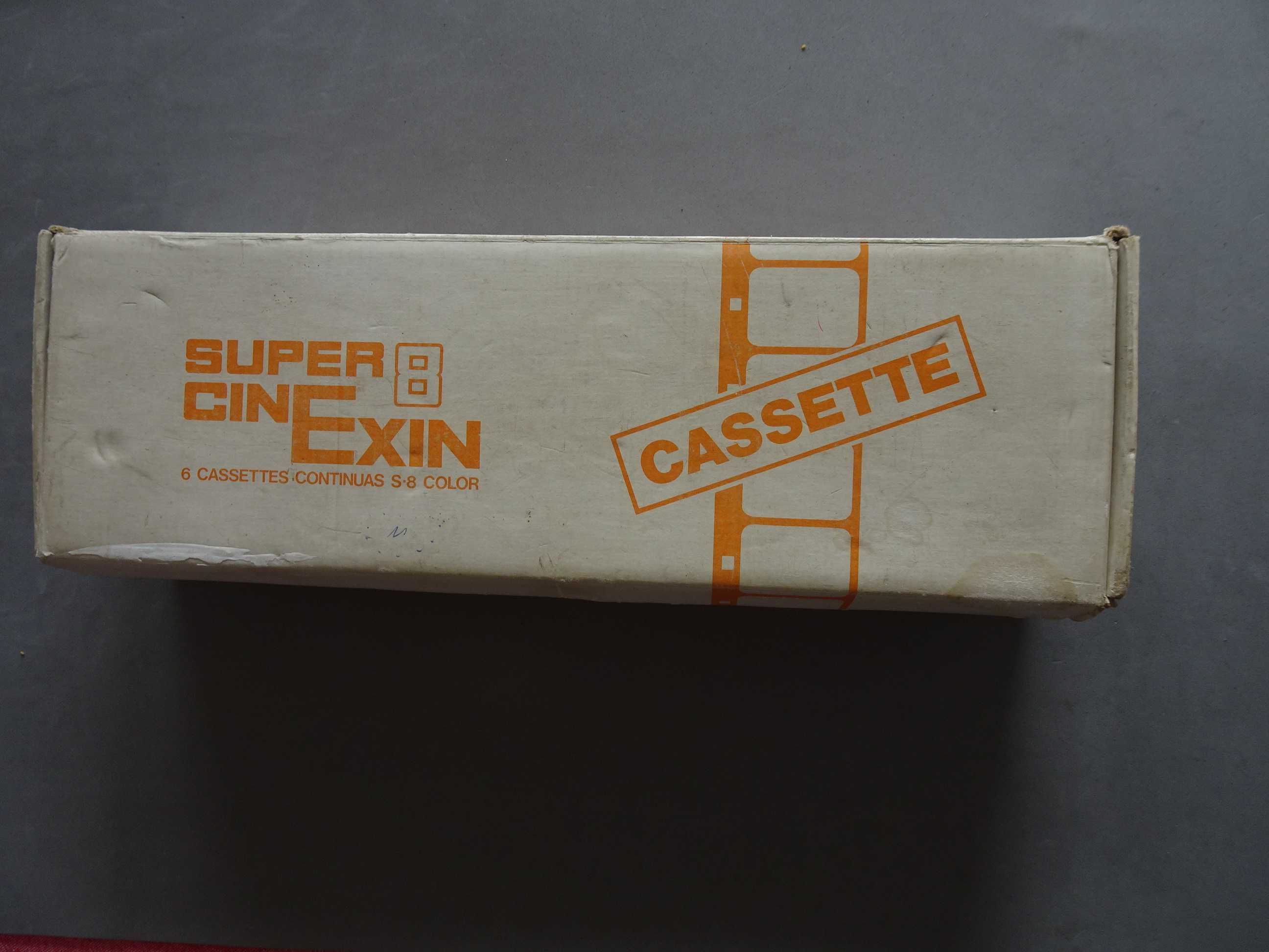 Caixa com 5 cassetes Super 8 CinExin