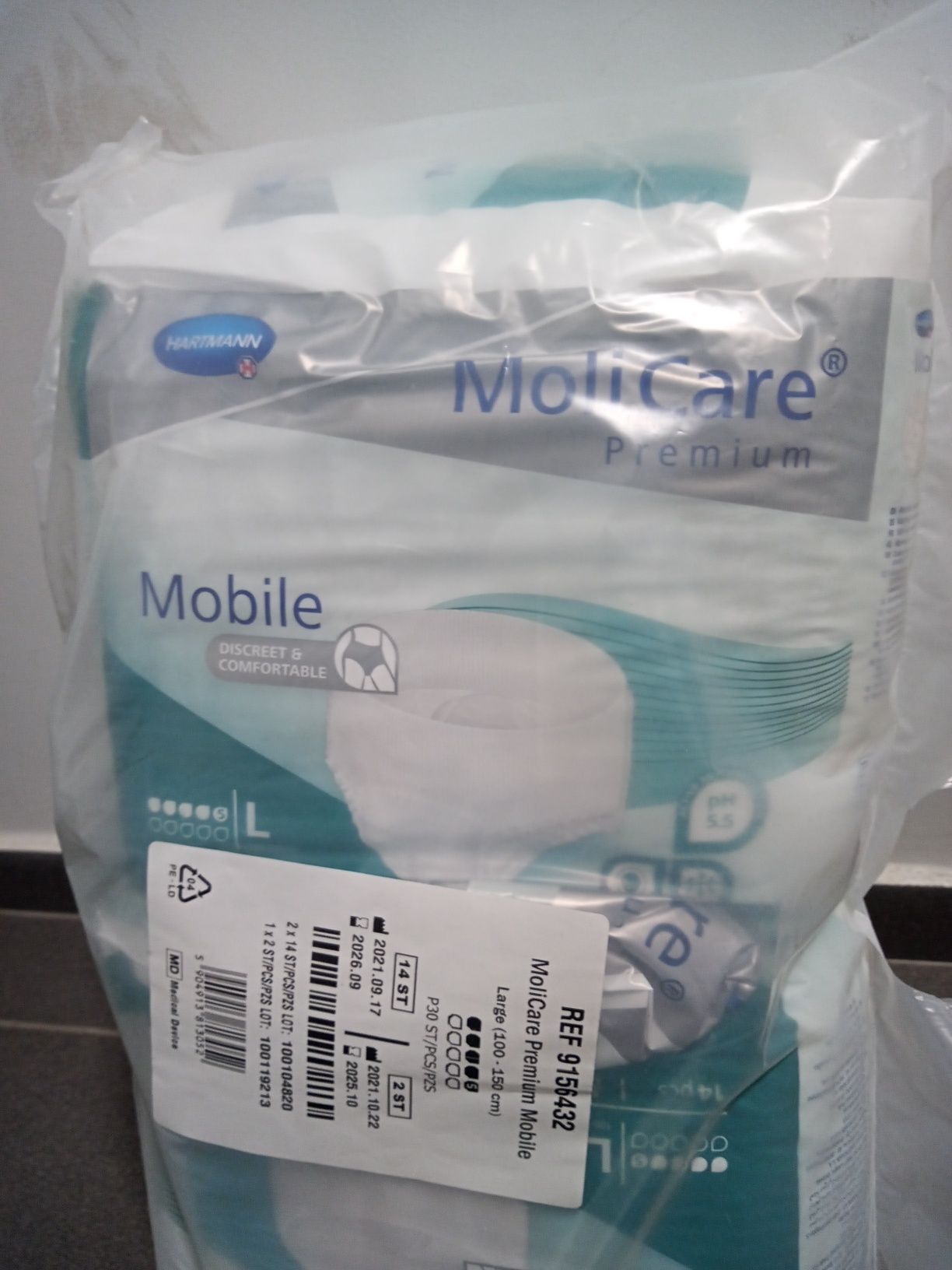 Pieluchomajtki Molicare Mobile Premium 5K, rozmiar L, 2x14 szt.