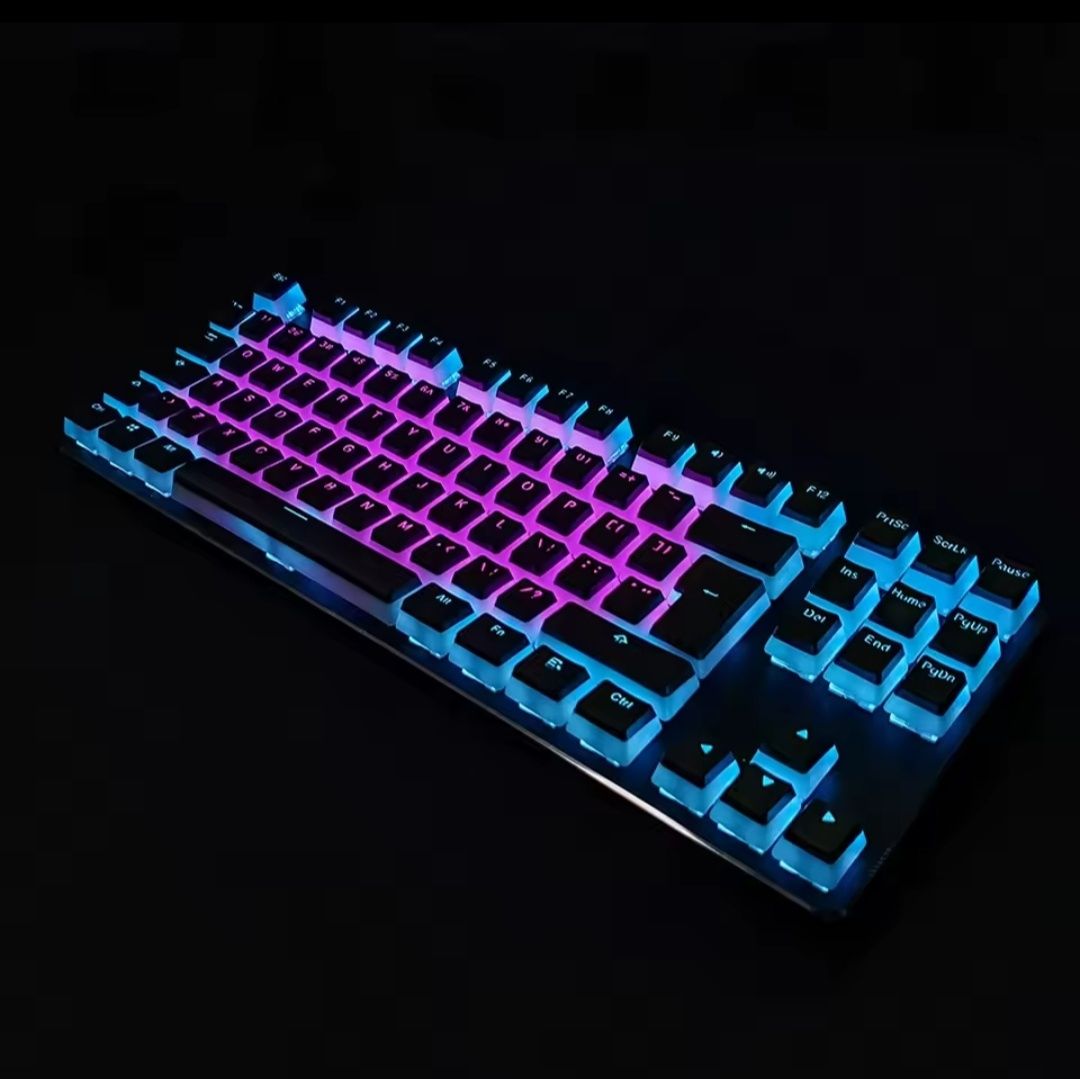Кейкапы пудинг, серые, 104 клавишы PBT Pudding Keycaps для клавиатуры