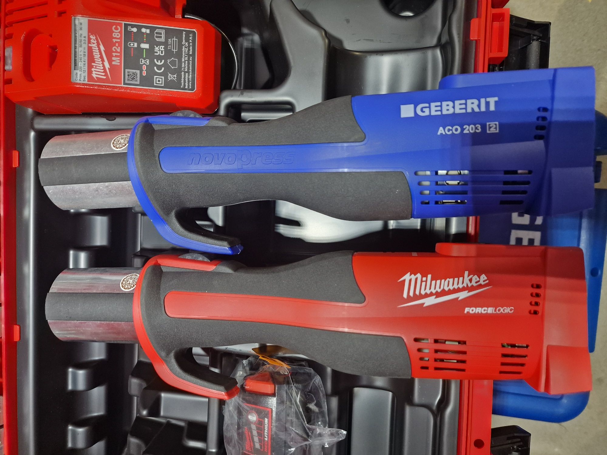 Zestaw Geberit ACO 203 Milwaukee M18 BLHPT Mapress Novopress Rems Hilt