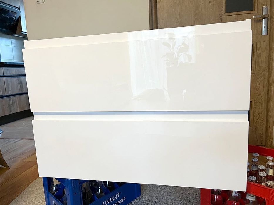 Szafka łazienkowa pod umywalkę Cersanit Moduo 80 Cm biały połysk