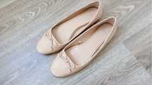 Sabrinas/ballerinas PARFOIS - Tamanho 38 - Cor creme/bege