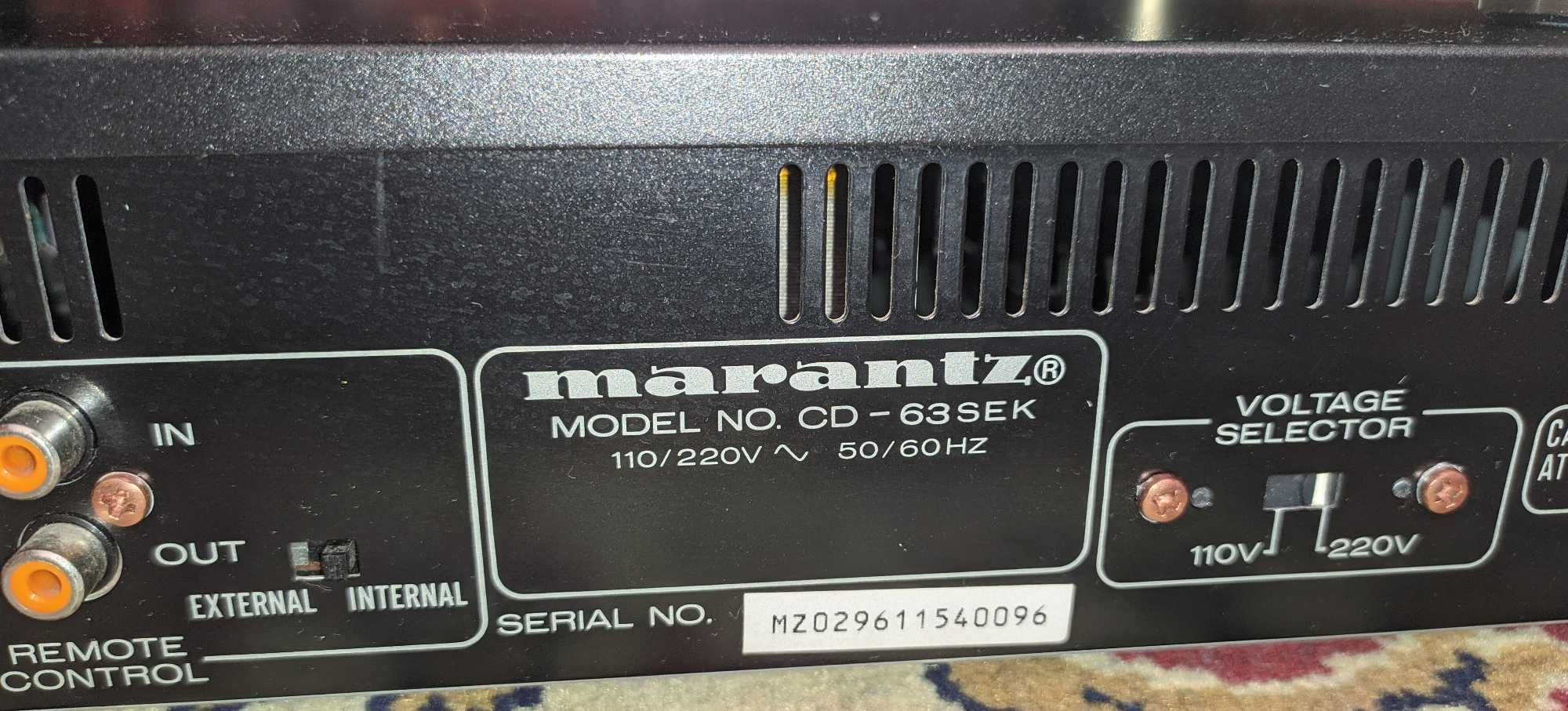 marantz cd 63se special edition
