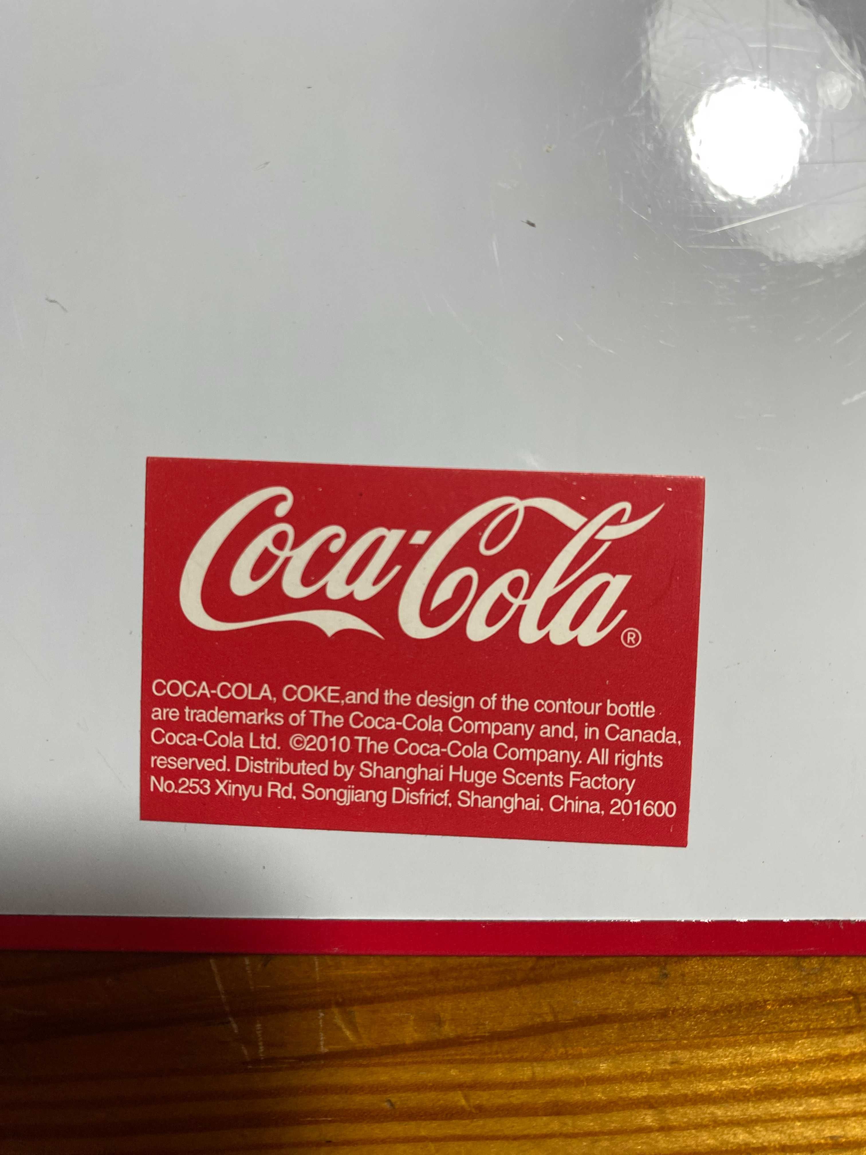 Tablica, kalendarz z logotypem Coca-Coli
