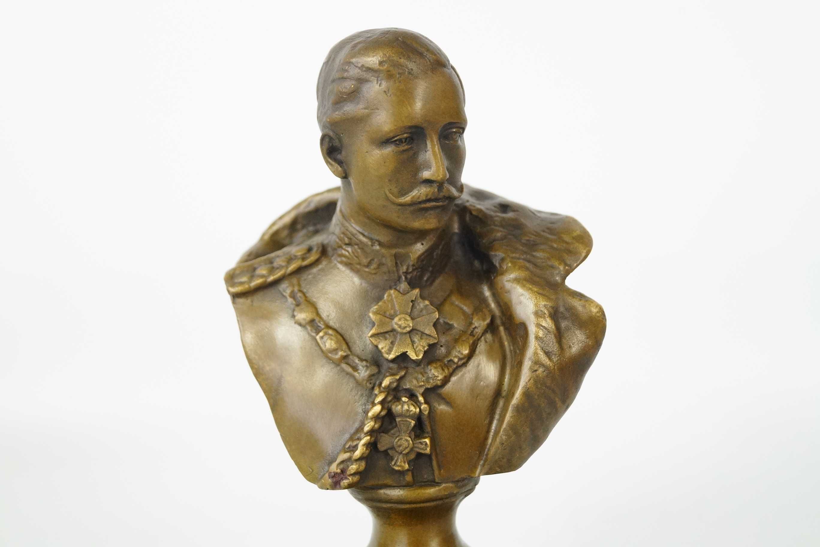 Popiersie Cesarza Wilhelma II Rzeźba z Brązu figura