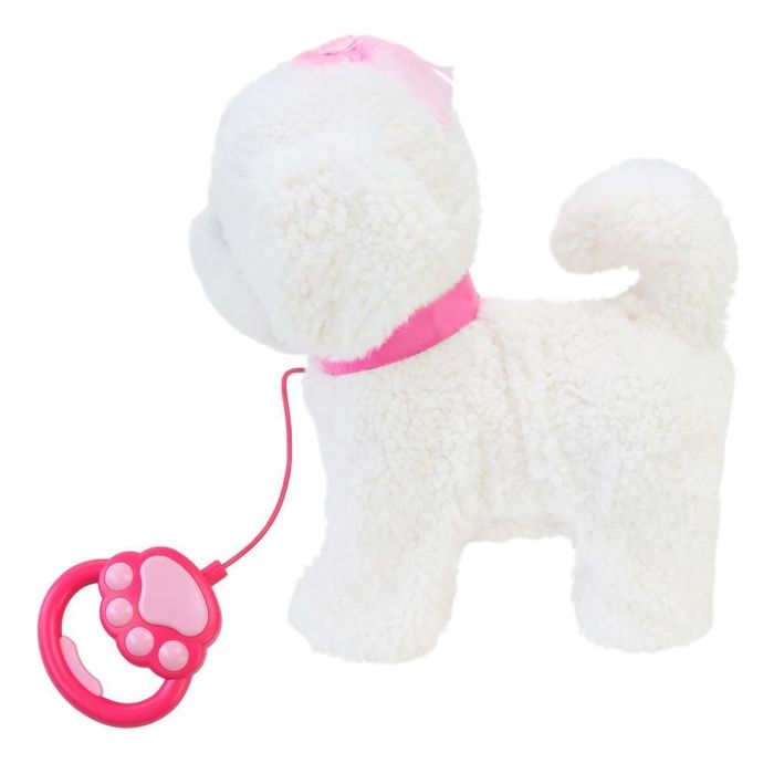 Мяка інтерактивна іграшка собачка Кращий друг білий пудель