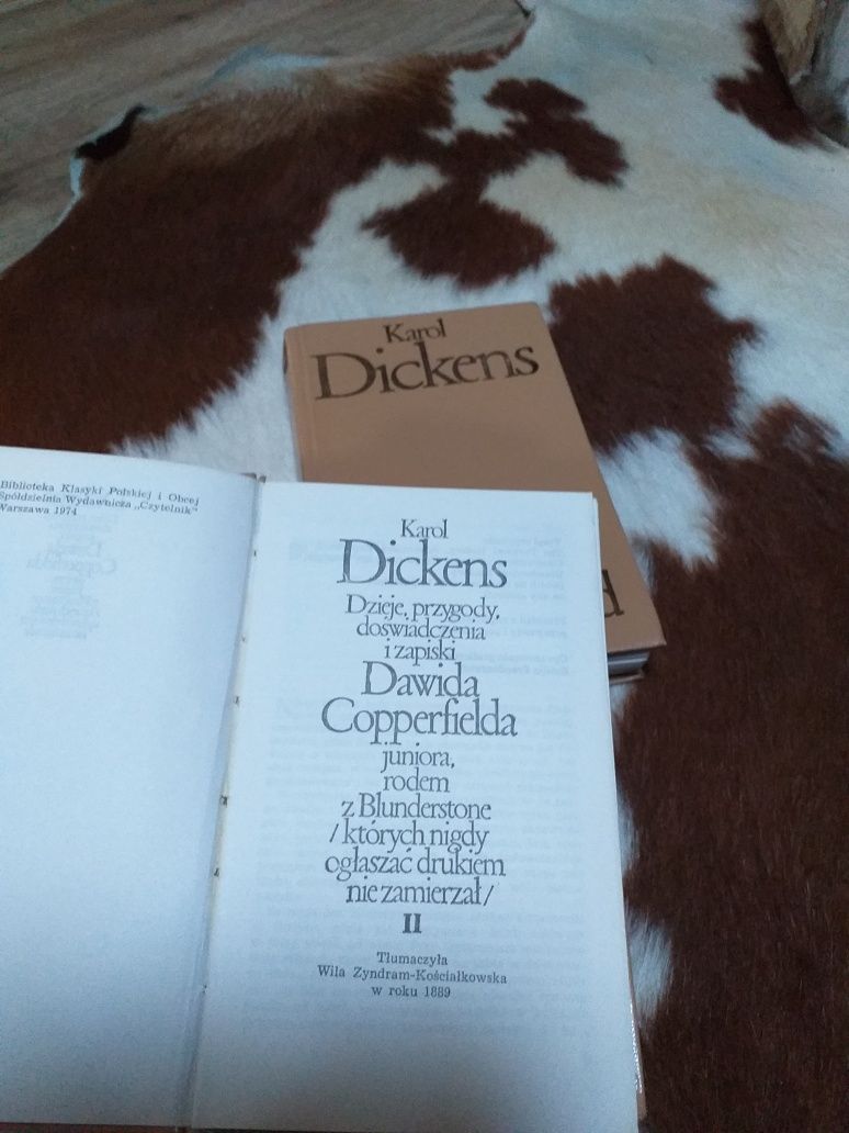 Dwa tomy Dickensa Dawid Copperfield