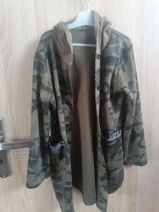 koszula z długim rękawem orqz z kapturem