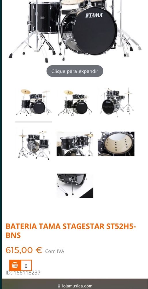 Bateria Tama Stagestar ST52H5-BNS