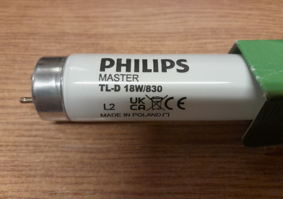 1x Świetlówka Philips MASTER TL-D 80 18W/830