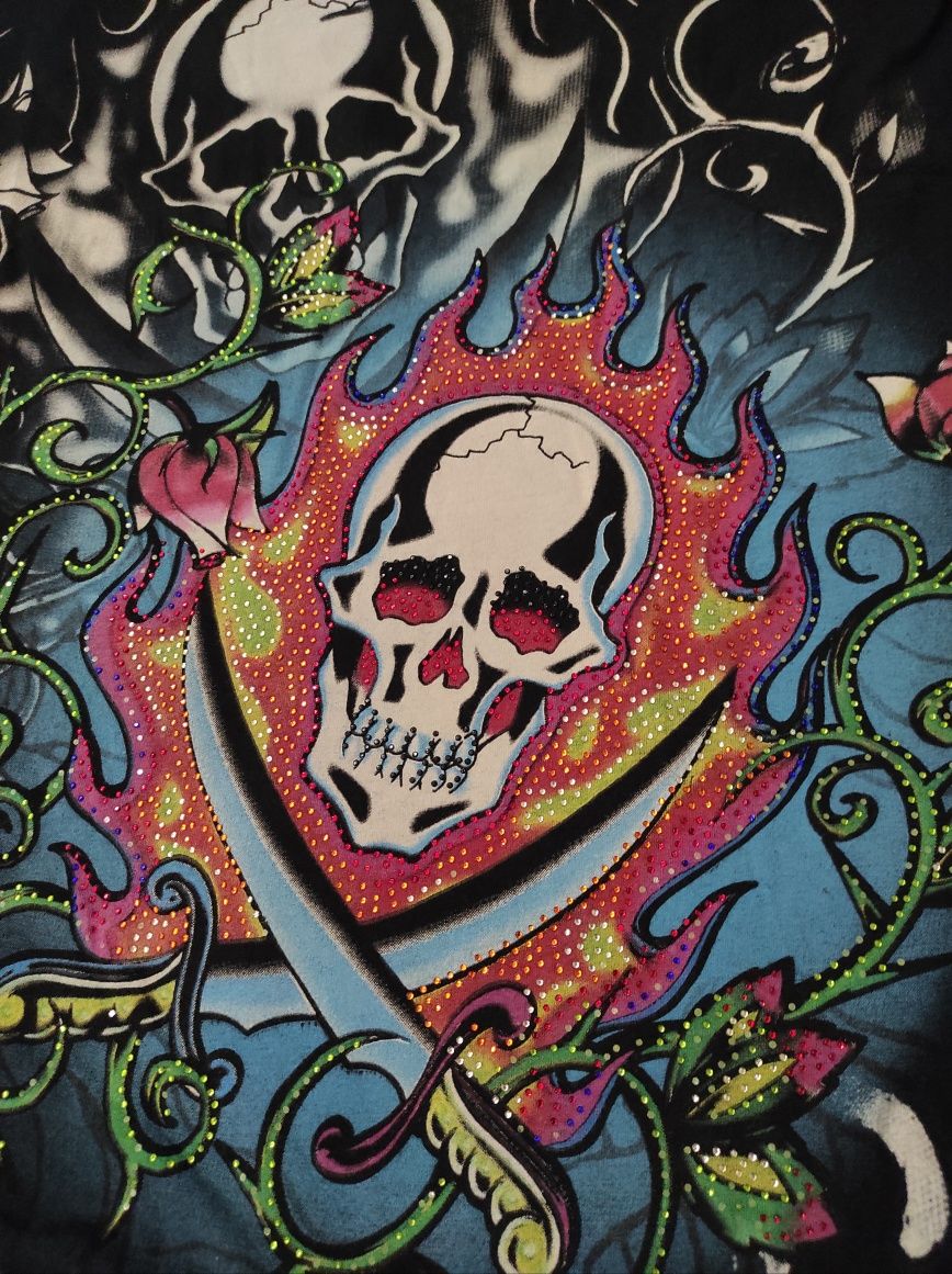 XL Ed Hardy оригінальний чоловічий лонгслів, футболка