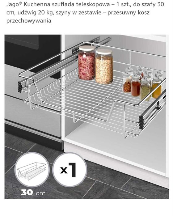 Kuchenna szuflada teleskopowa