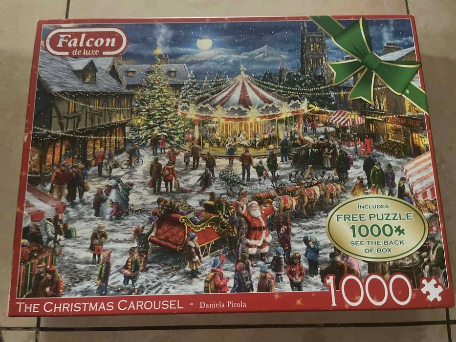Puzzle Falcon Christmas Carousel boże narodzenie jarmark  2000