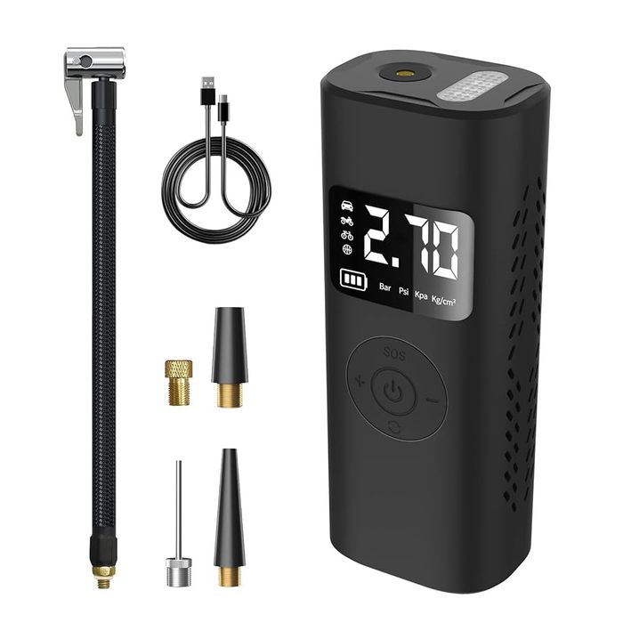 AWESAFE 7800mAh przenośna pompka do roweru, auta, piłki itp.