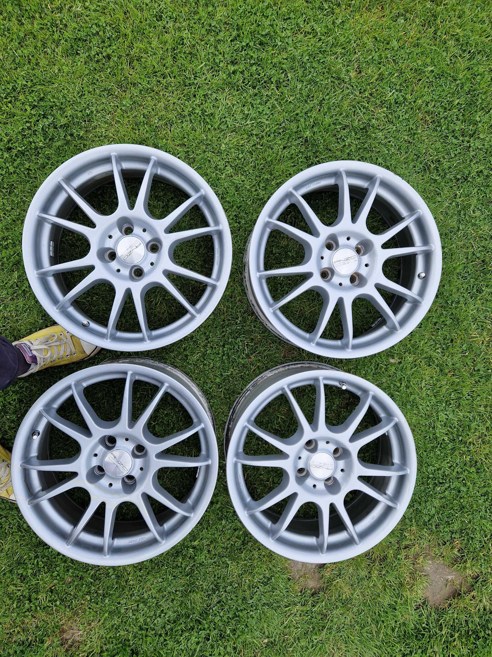 Felgi Anzio 17 cali 4x100 Srebrne Opel