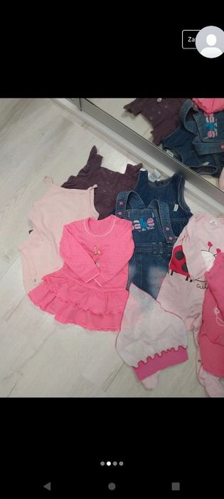 Paka zestaw ubrań dla dziewczynki dla dziecka 68 74