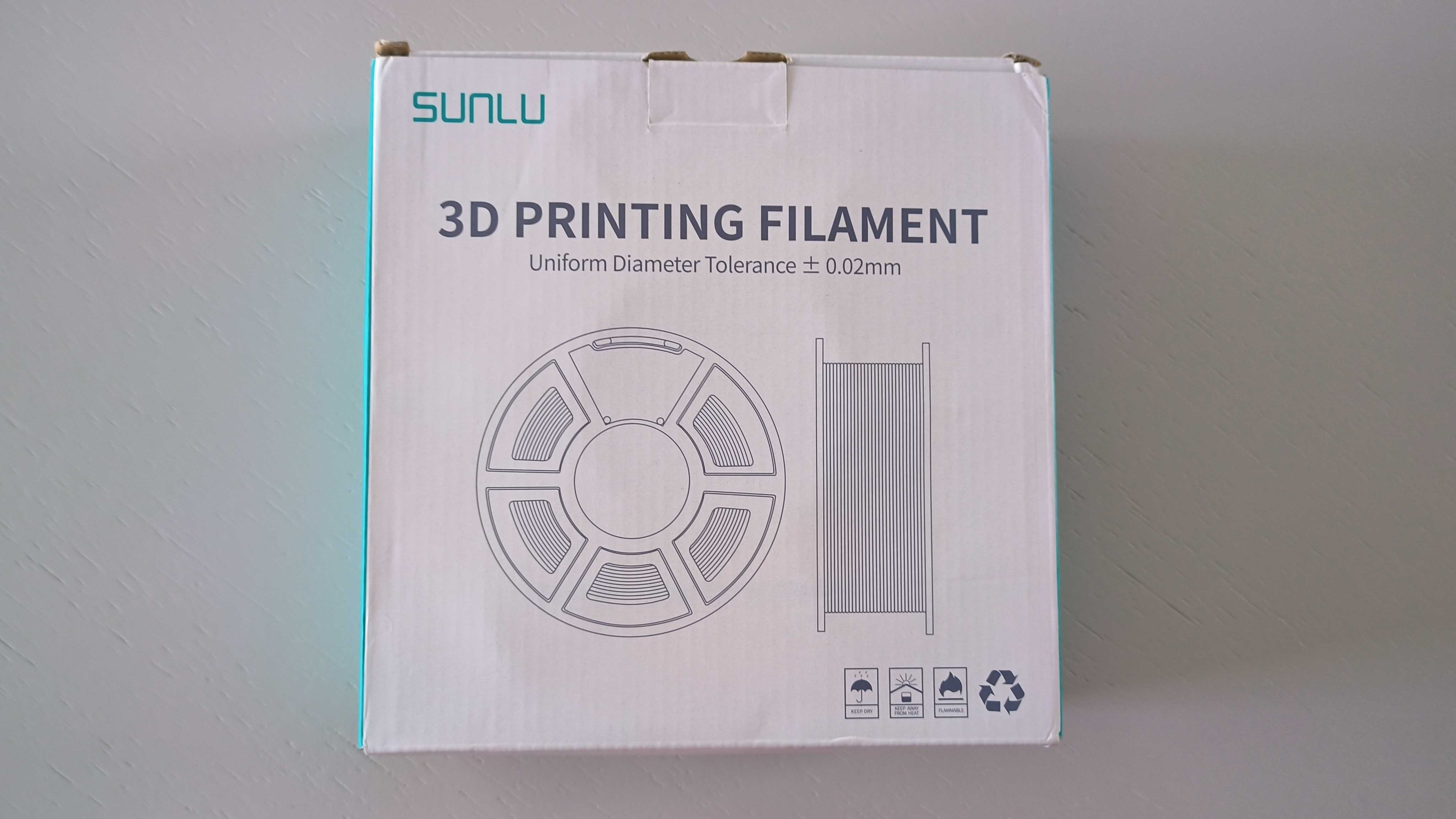 Filamento PETG da Sunlu - Preto (1Kg)