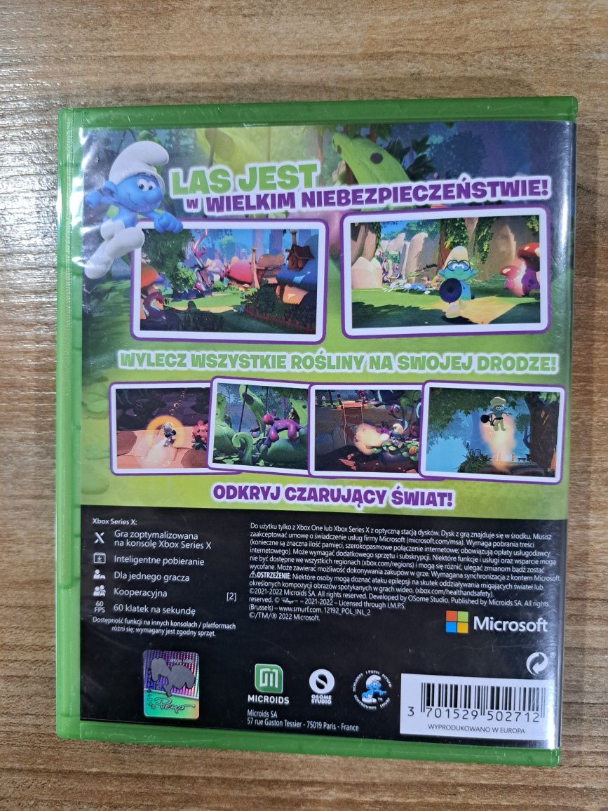 Gra Smerfy Misja Złoliść PL Polska Wersja Smurfs Vileaf xbox One