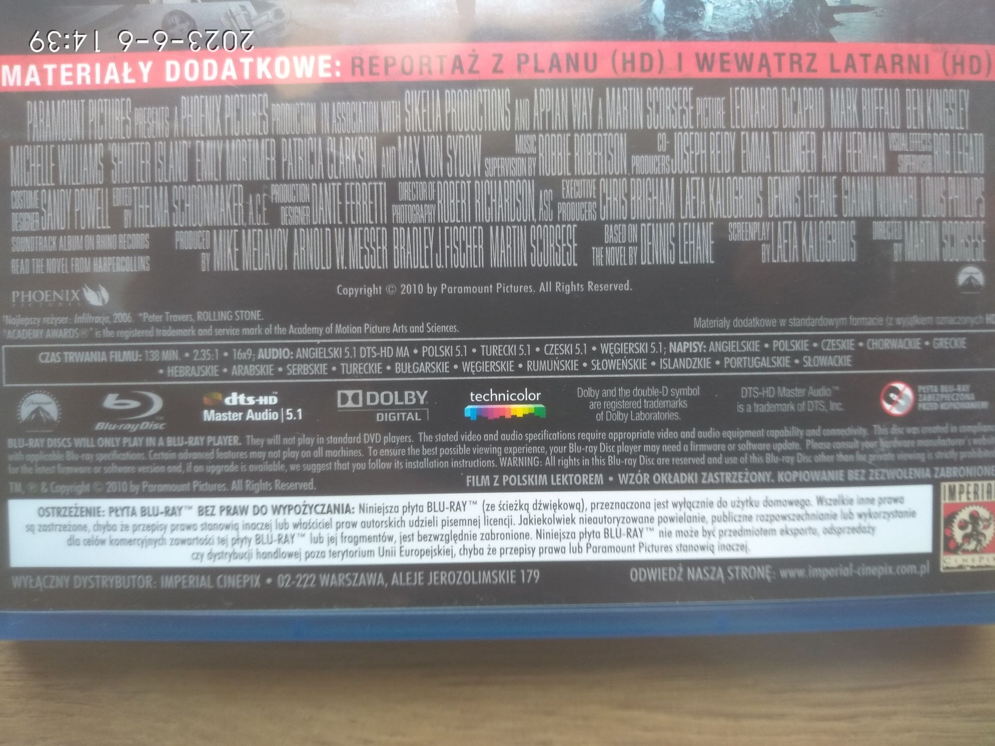 Wyspa tajemnic blu ray polskie napisy i polski lektor wysyłka gratis