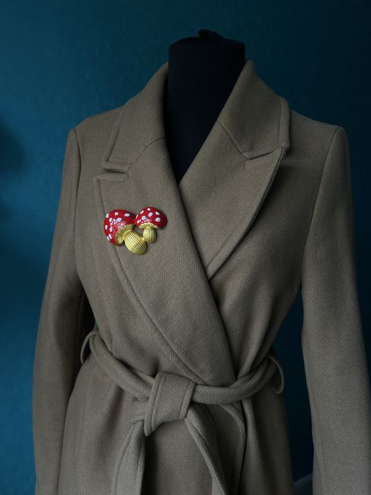 Брошка мухомор прикраса аксесуари осінь