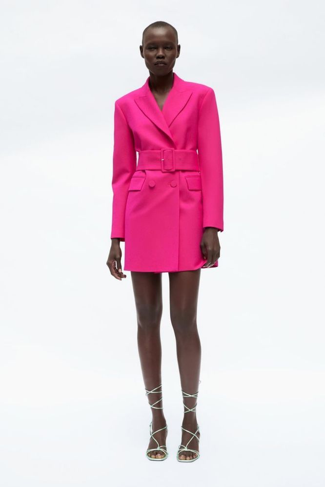 Vestido blazer fúcsia ZARA
