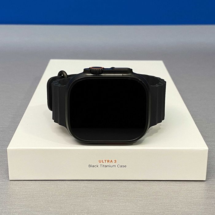 Apple Watch Ultra 3 (Titanium Black) - 49mm - Black Ocean Band