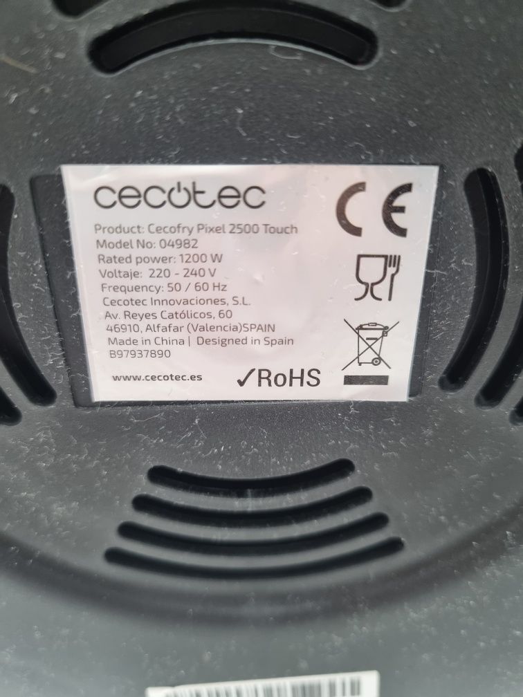 Beztłuszczowa frytkownica Cecotec Cecofry Pixel 2500 Touch kompaktowy