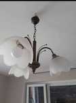 Lampa sufitowa z  trzema kloszami