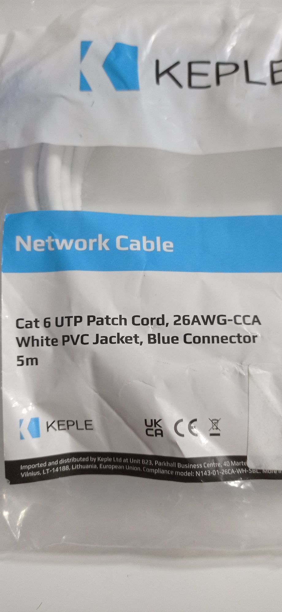 Kabel sieciowy 5m Cat6 UTP Blue Connector