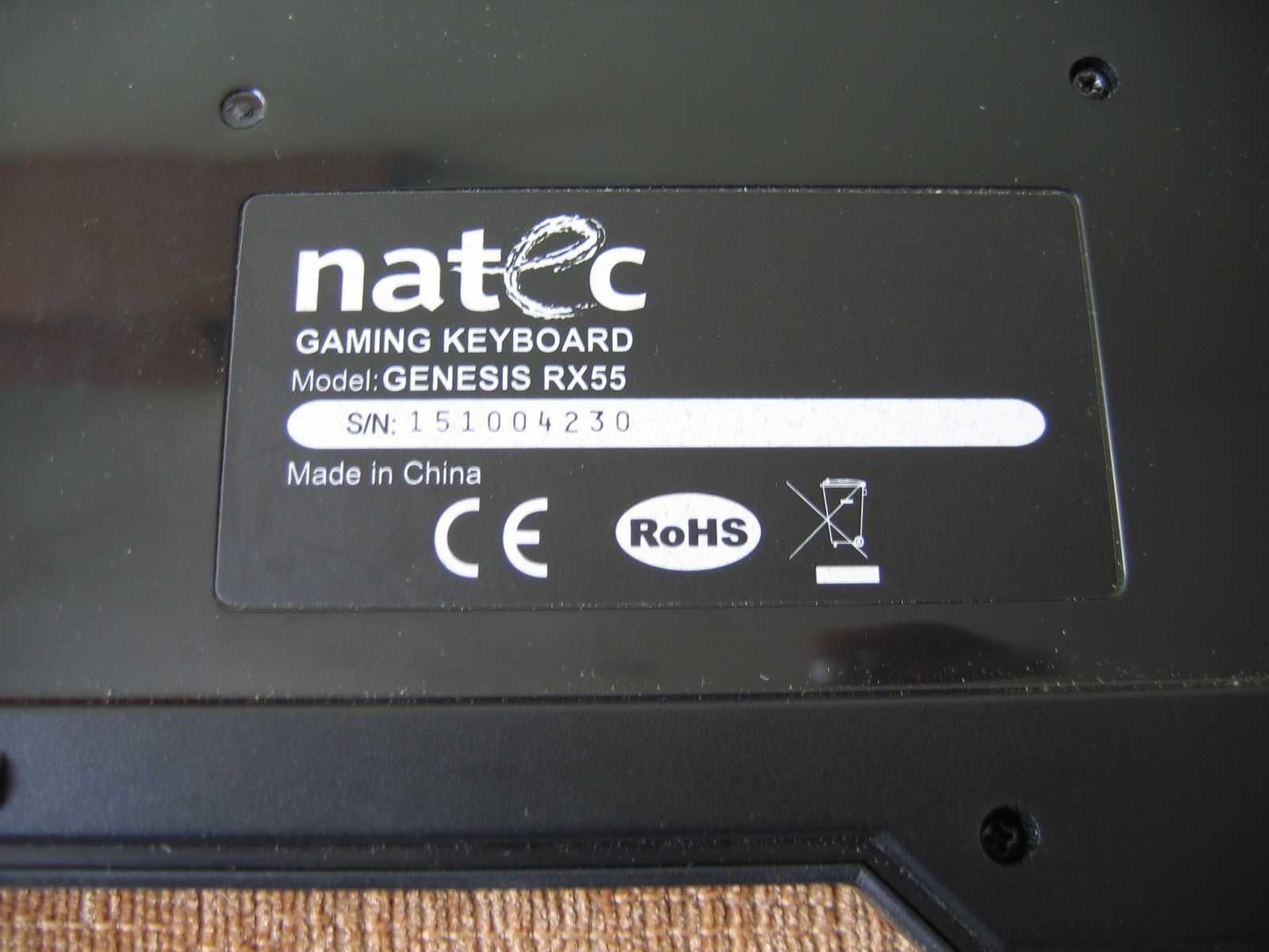 Klawiatura NATEC GENESIS RX55 - stan bardzo dobry
