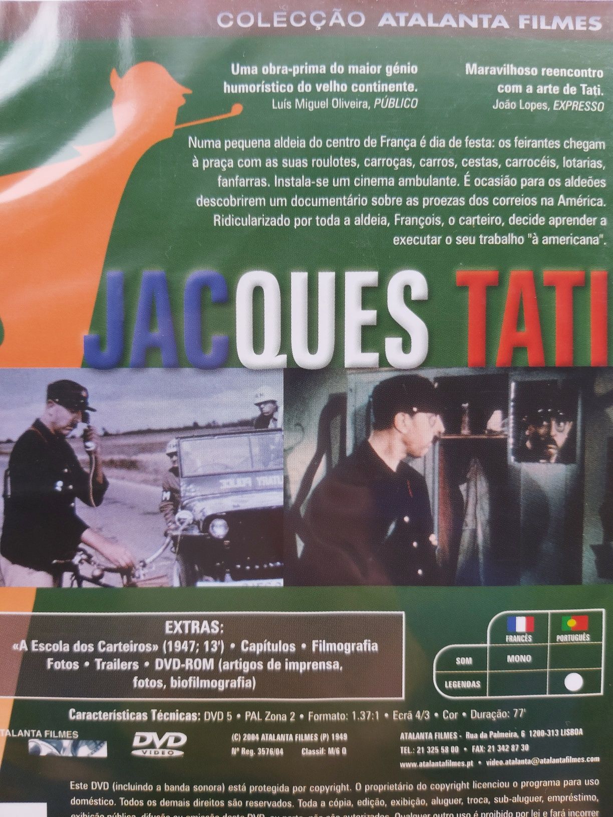 Coleção JACQUES TATI em 4 DVDs