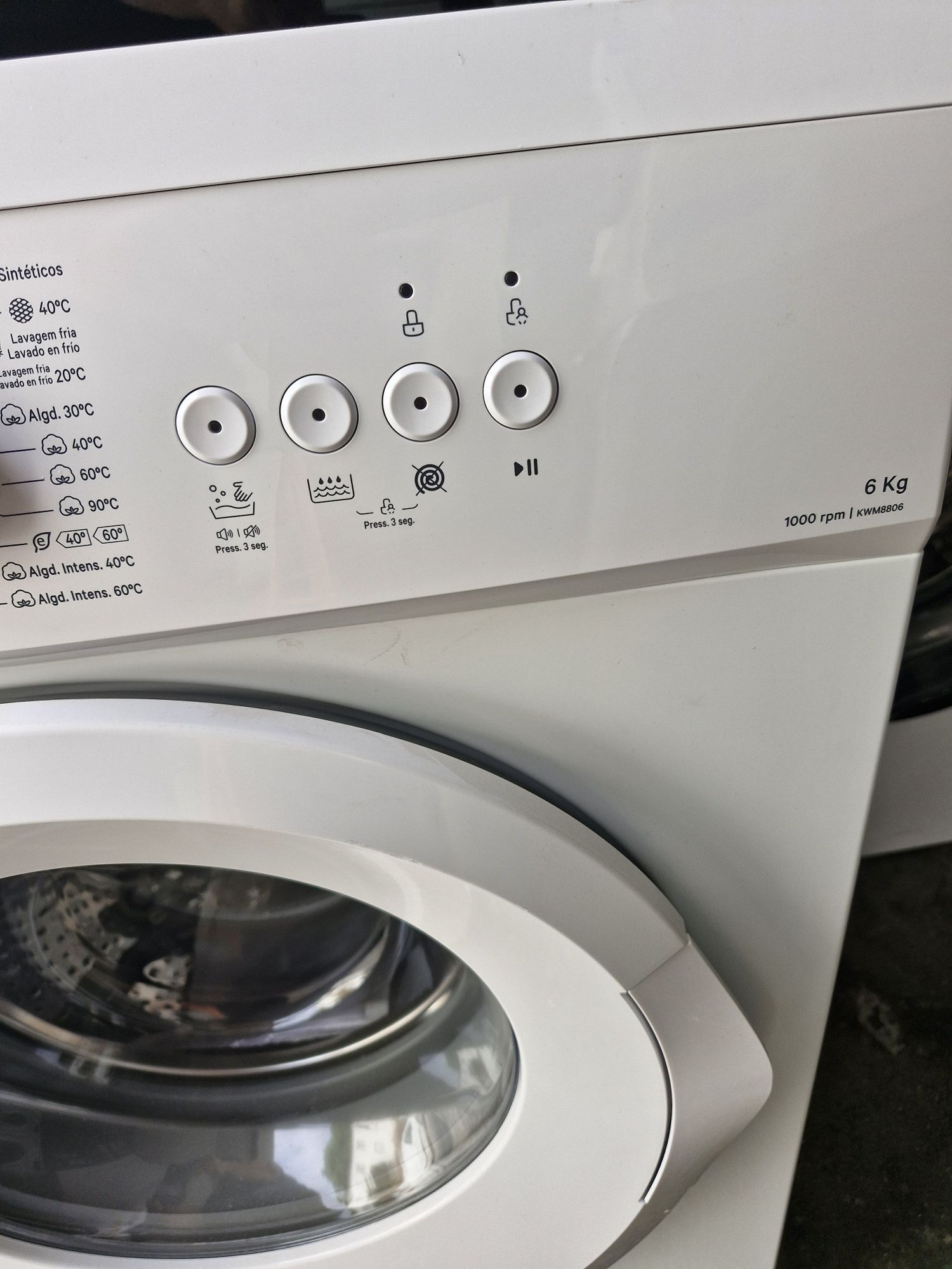 Máquina de lavar roupa kunft 6kg