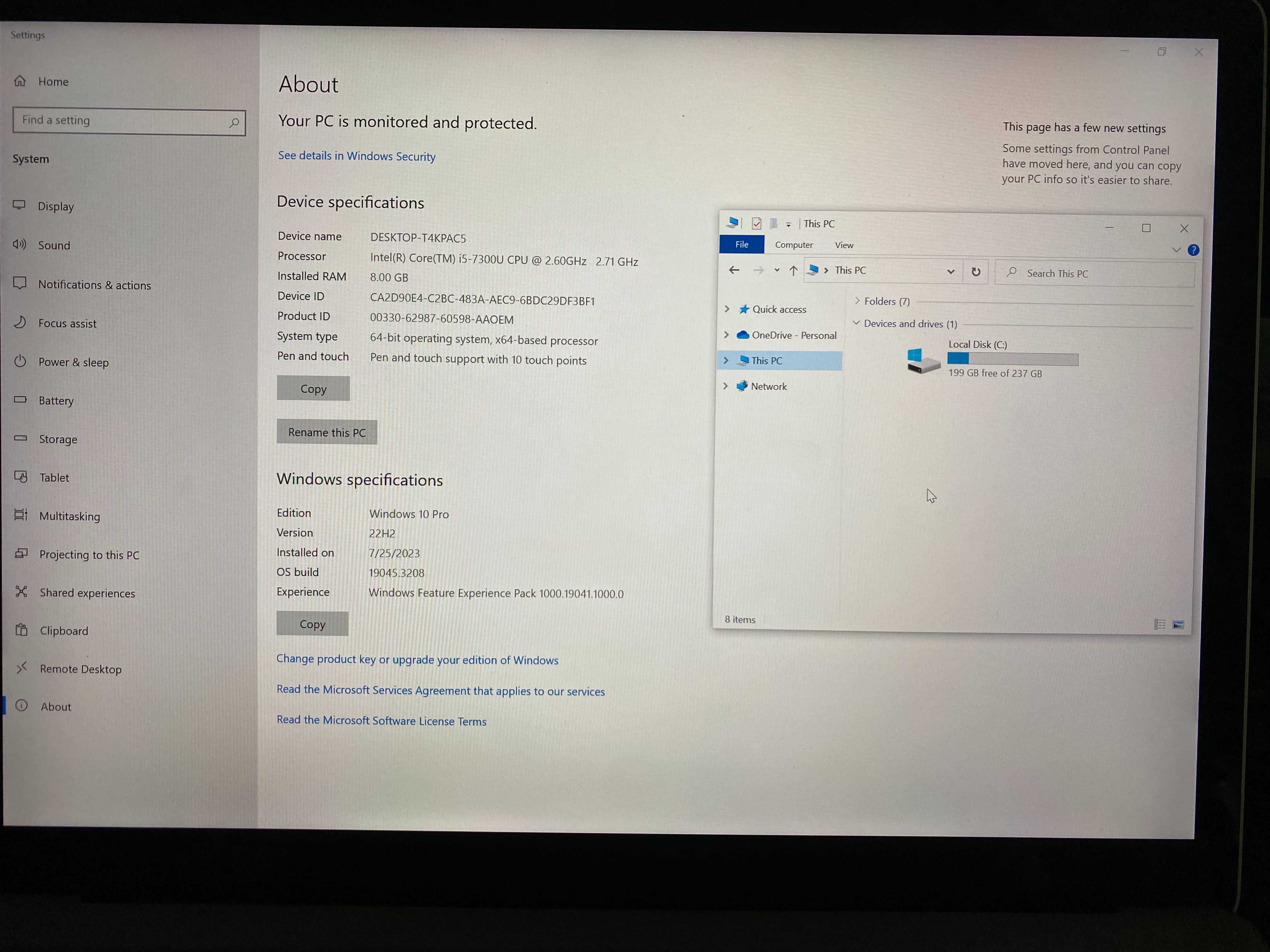 Surface Laptop 8GB/256GB