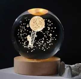 Декоративна 3D-нічник кришталева куля, хрустальний шар нічник