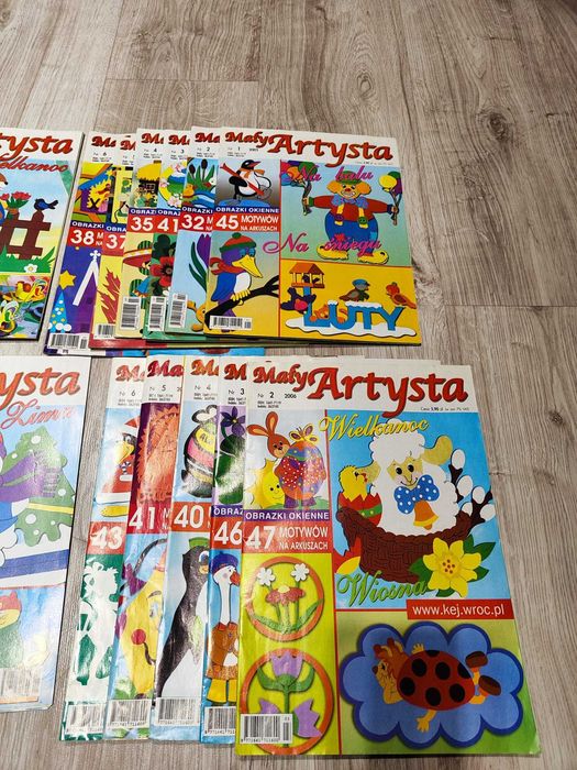 61 szt. Mały Artysta Window Color Hobby gazetka czasopismo dekoracje