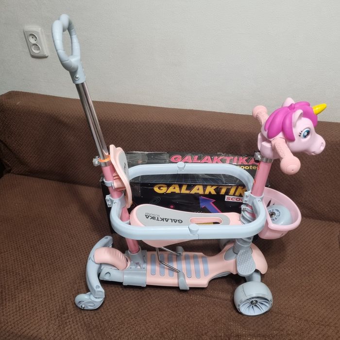 Самокат 5 в 1 з додатковими колесами