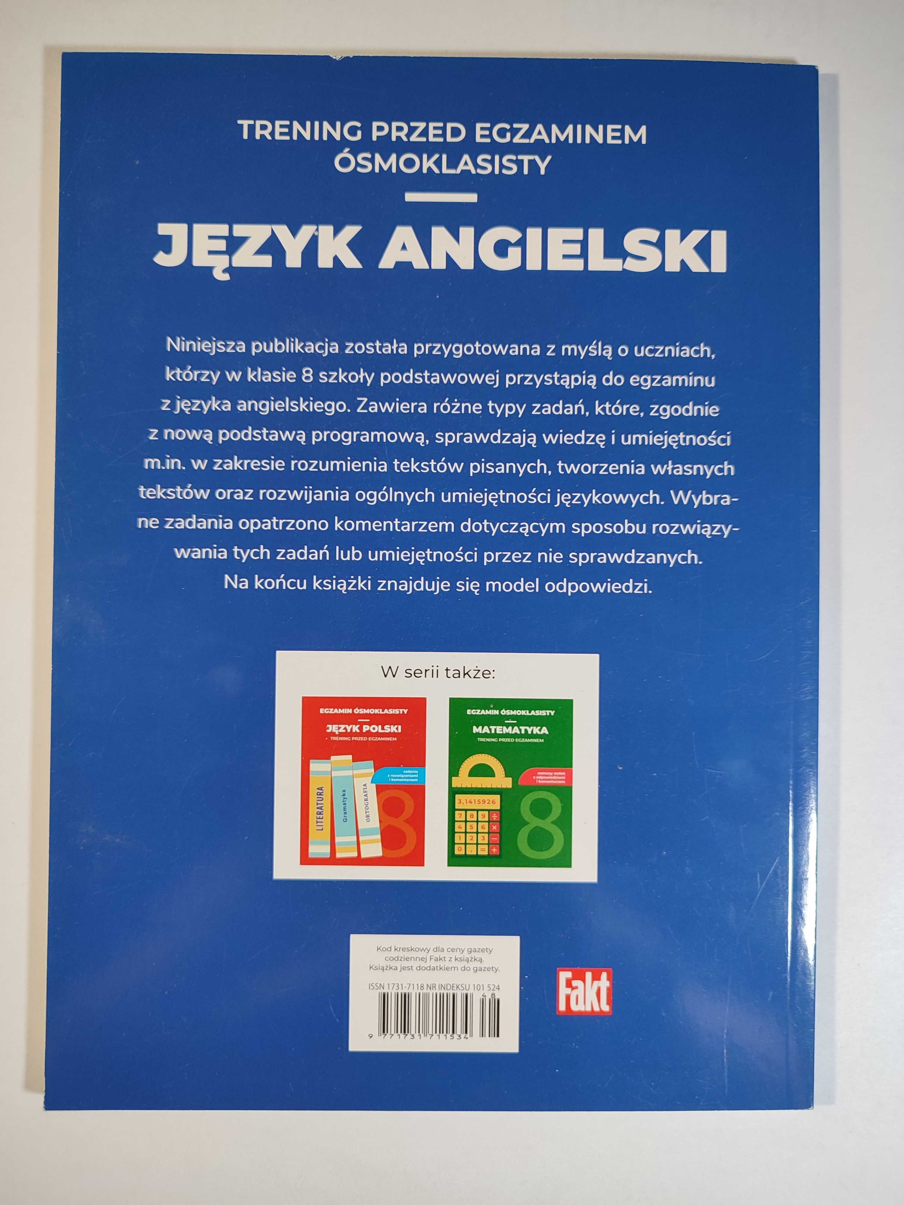 Testy egzamin ósmoklasisty (język angielski, polski, matematyka)