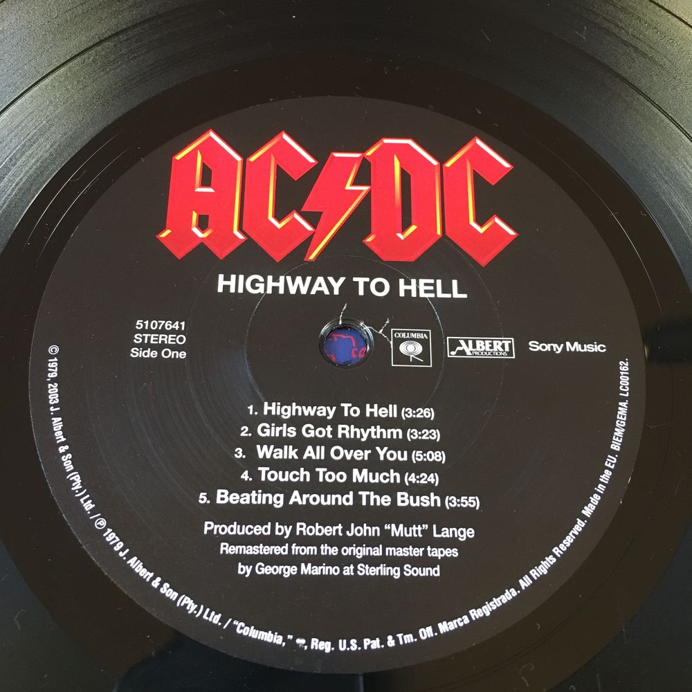 AC/DC Highway To Hell vinyl MINT NOWA