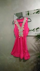 Letnia sukienka made in Italy różowy r.s/m