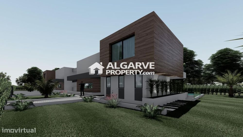 Moradia V4 estilo contemporâneo em fase final construção em Vilamoura,